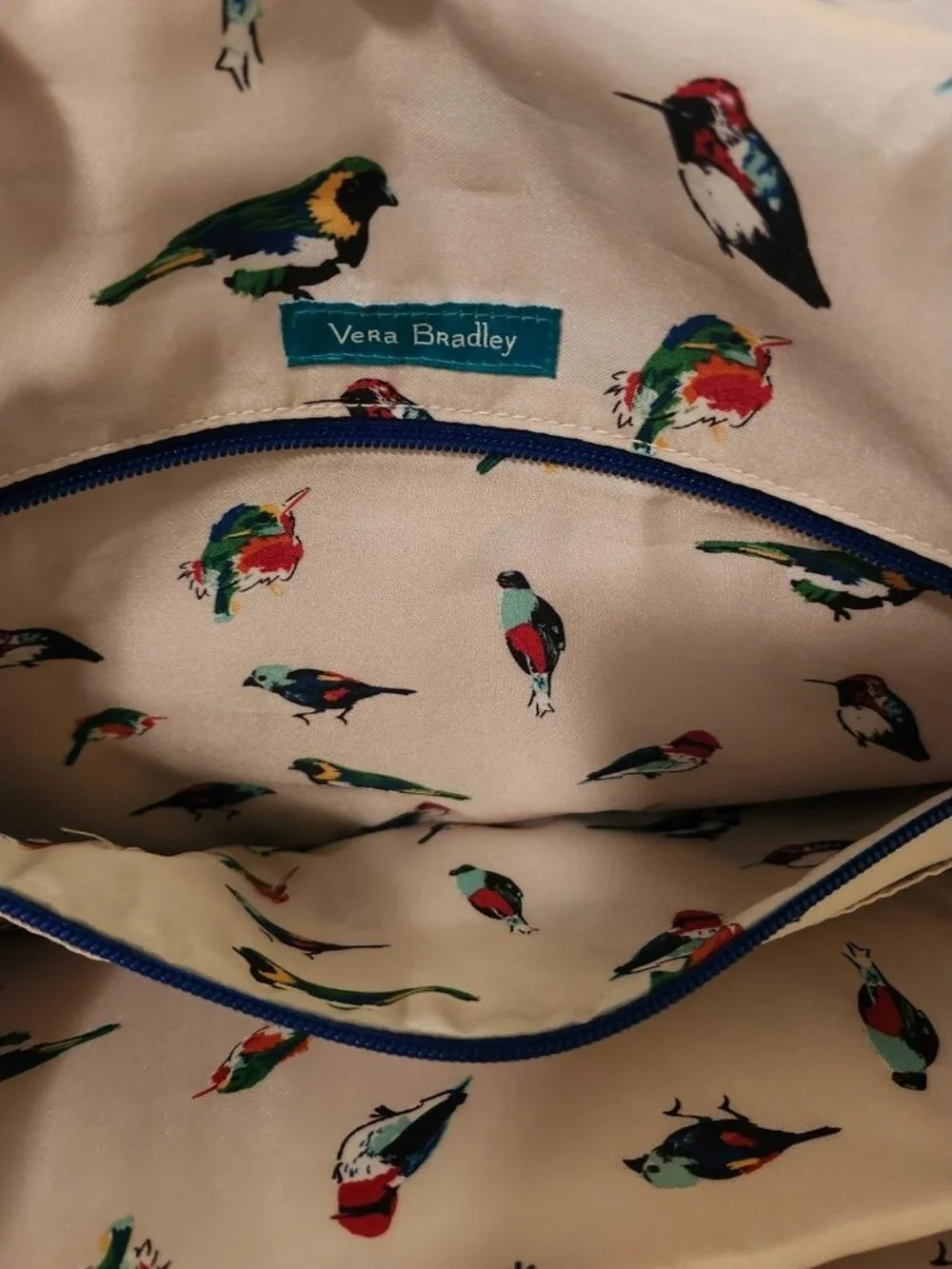 Vera Bradley Lighten Up Laptop Messenger Bag Cool Lagoon pattern